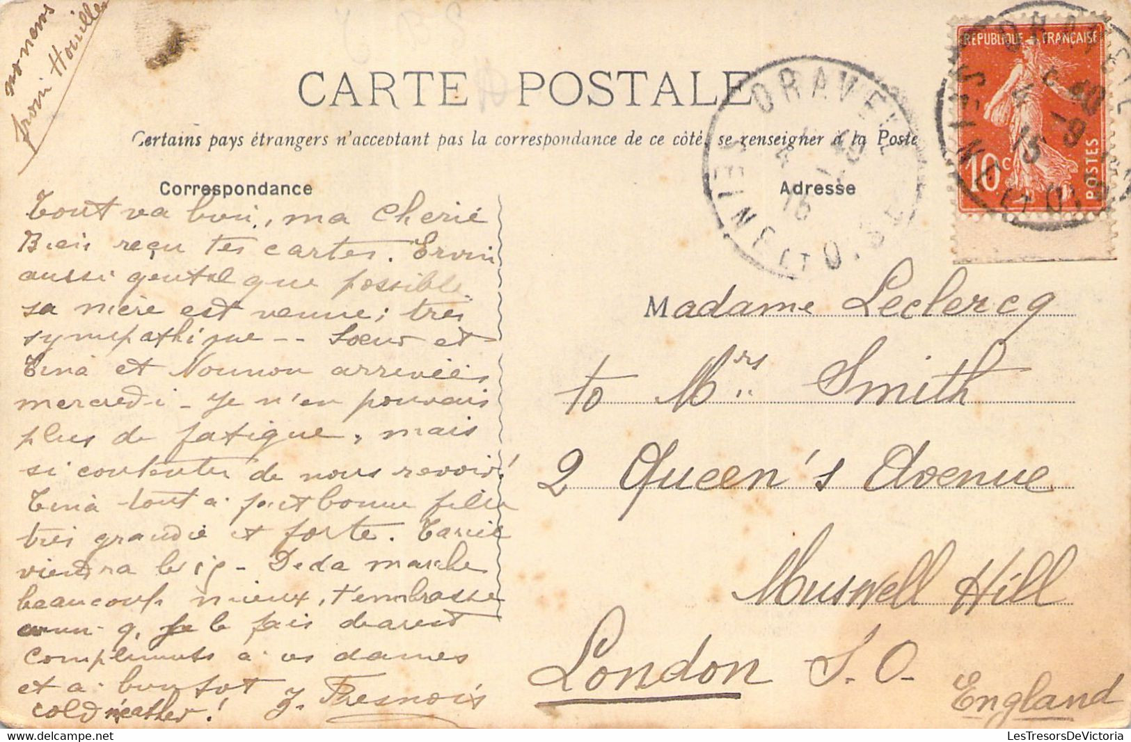 FRANCE - 91 - DRAVEIL - Grande Rue - Edition Lecot Draveil - Carte Postale Ancienne - Draveil