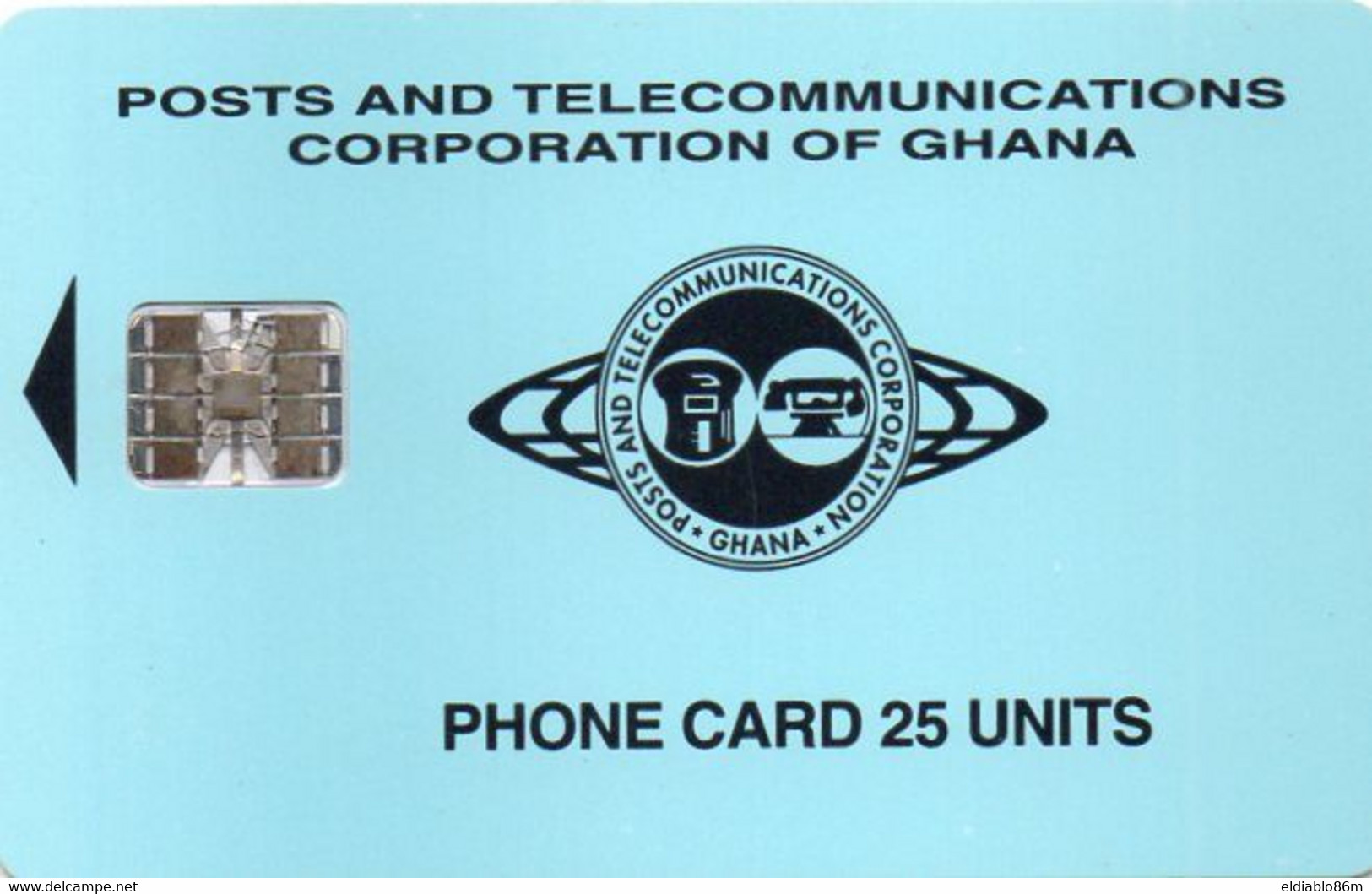 GHANA - CHIP CARD - P&T - BLUE LOGO - 10/96 - Ghana