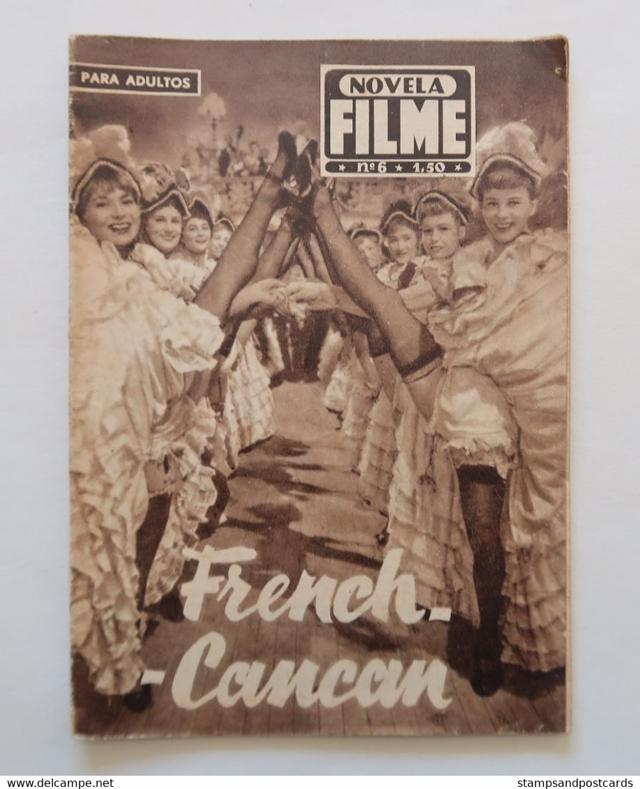 Portugal Revue Cinéma Movies Mag 1955 French Cancan Jean Gabin Françoise Arnoul María Félix Dir. Jean Renoir - Cine & Televisión