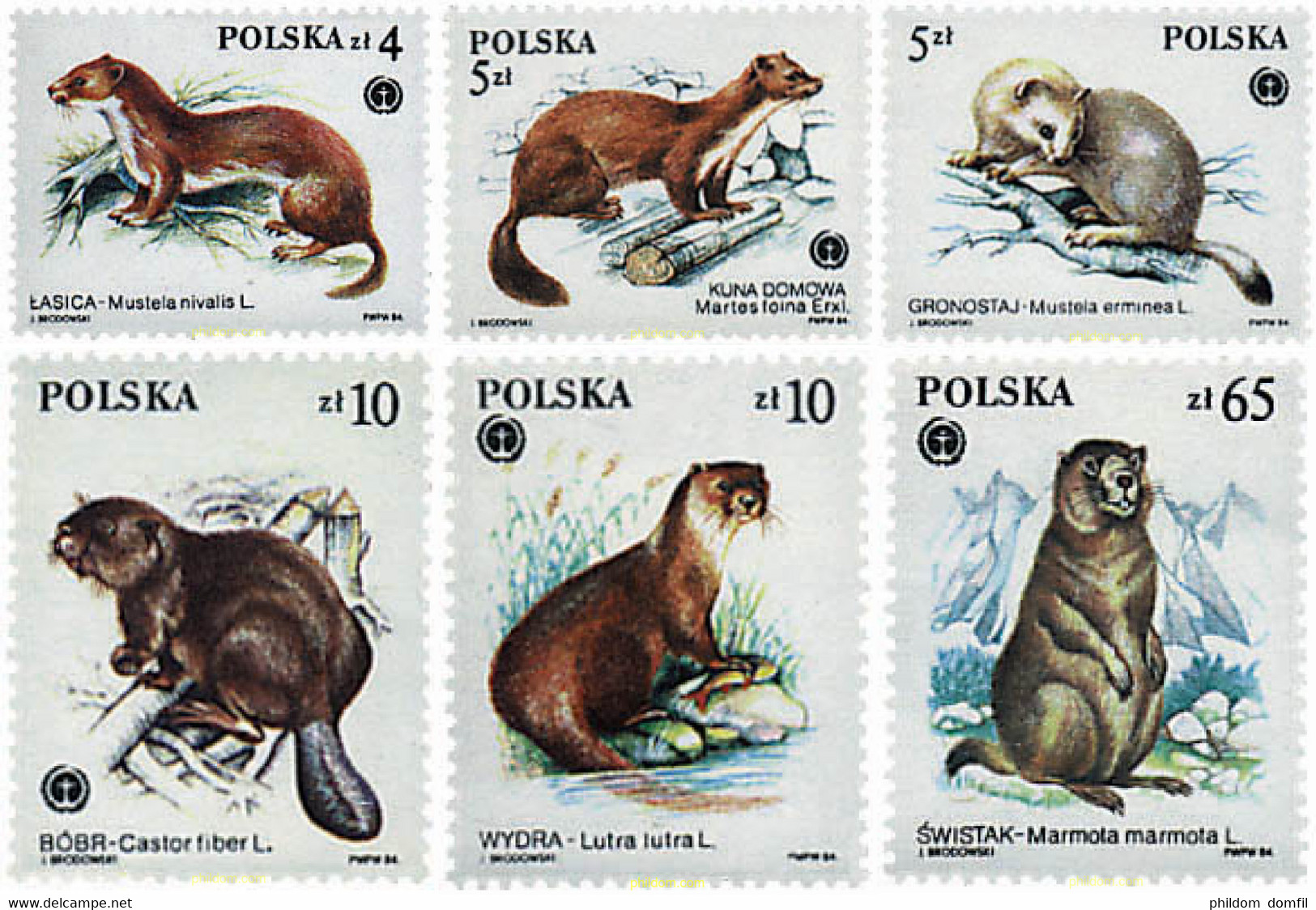 61710 MNH POLONIA 1984 MAMIFEROS - Sin Clasificación