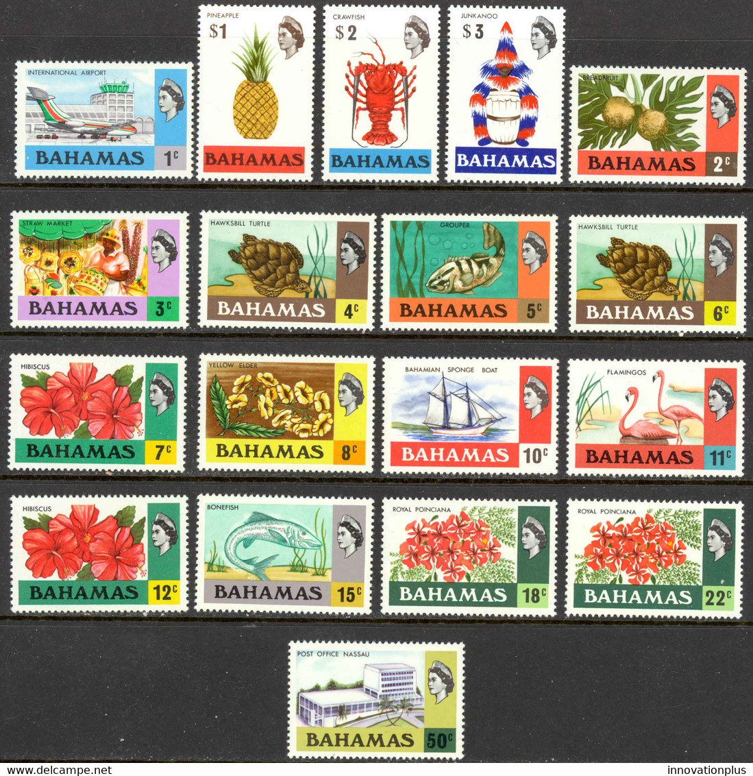 Bahamas Sc# 313-330 MNH 1971 Definitives - 1963-1973 Autonomía Interna