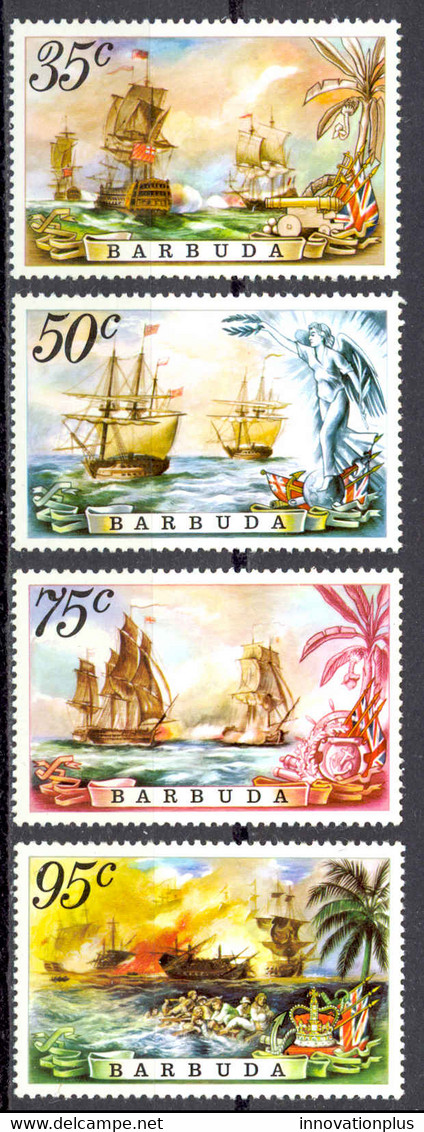 Barbuda Sc# 209-212 MNH 1975 Ships - Barbuda (...-1981)