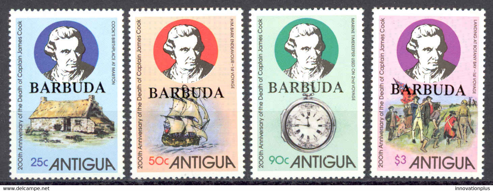 Barbuda Sc# 404-407 MNH 1979 Overprints - Barbuda (...-1981)