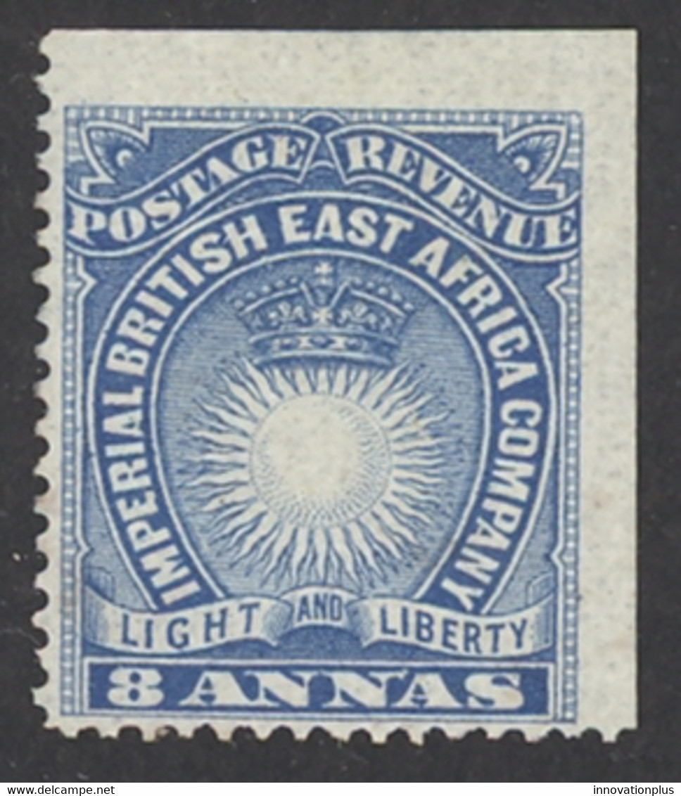 British East Africa Sc# 23 MH 1890-1894 8a Blue Sun & Crown - Britisch-Ostafrika