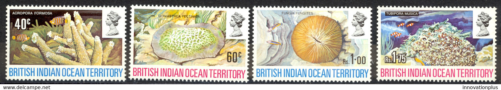 British Indian Ocean Territory Sc# 44-47 MNH 1972 Corals - Territoire Britannique De L'Océan Indien