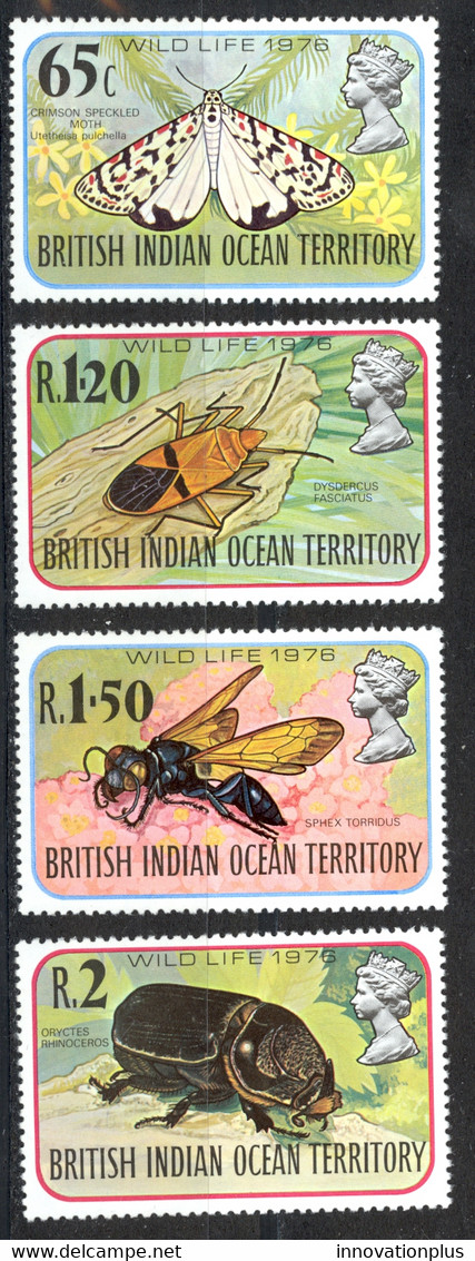 British Indian Ocean Territory Sc# 86-89 MNH 1976 Insects - Territorio Britannico Dell'Oceano Indiano