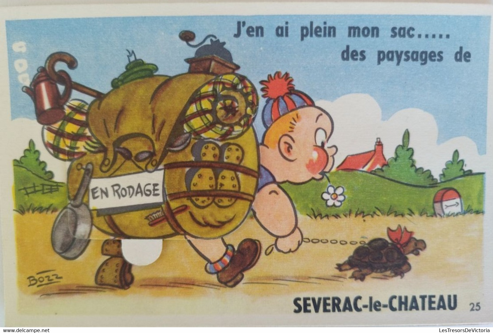 Fantaisies - A Systèmes - Soissons - Le Loup N'aura Pas Mon Panier - Ouvrez-le Et Vous Verrez - Carte Postale Ancienne - Mechanical