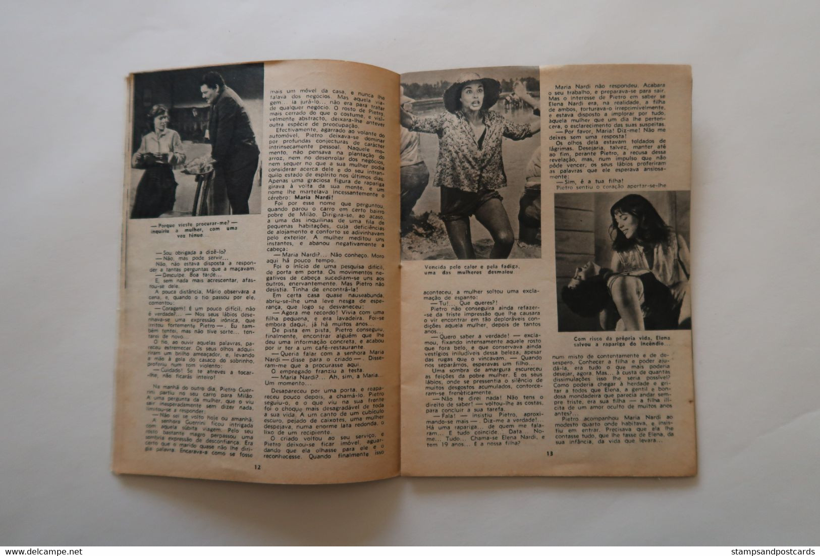 Portugal Revue Cinéma Movies Mag 1956 La Risaia Elsa Martinelli Falco Lulli Raffaello Matarazzo Italia Burt Lancaster - Cinéma & Télévision