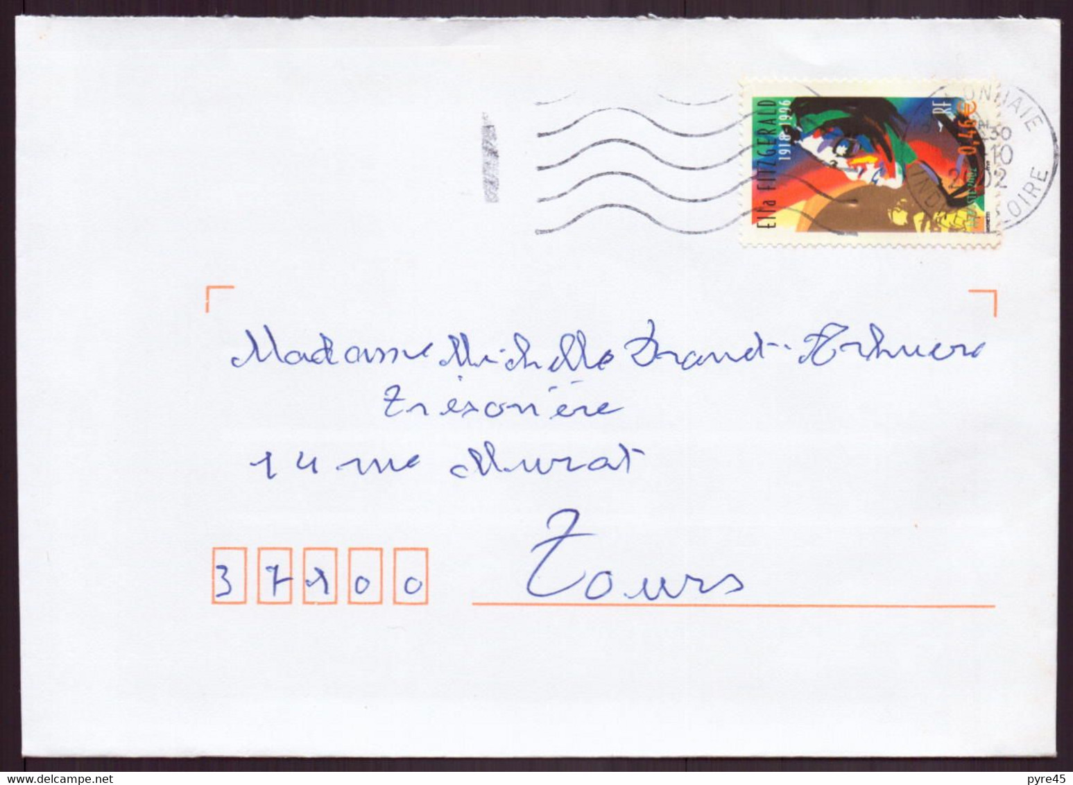 France, Enveloppe De Octobre 2002 De Tours Pour Tours - Other & Unclassified