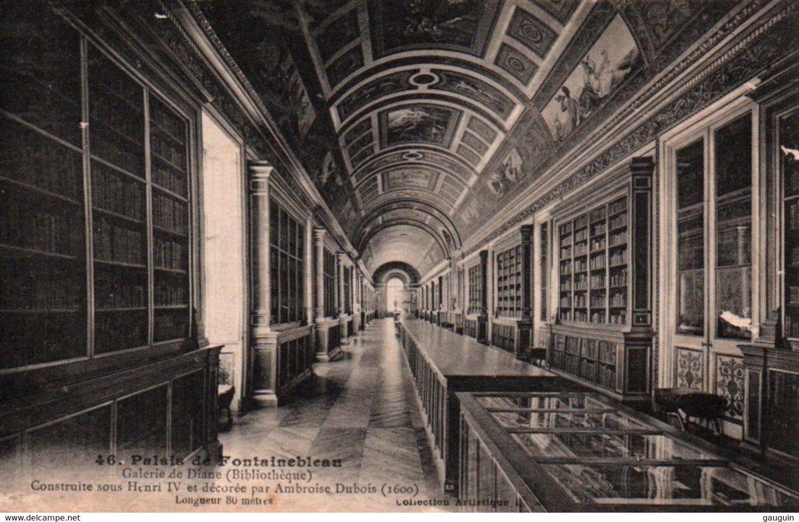 CPA - FONTAINEBLEAU - Galerie DIANE ... Bibliothèque - Edition ? - Bibliotheken