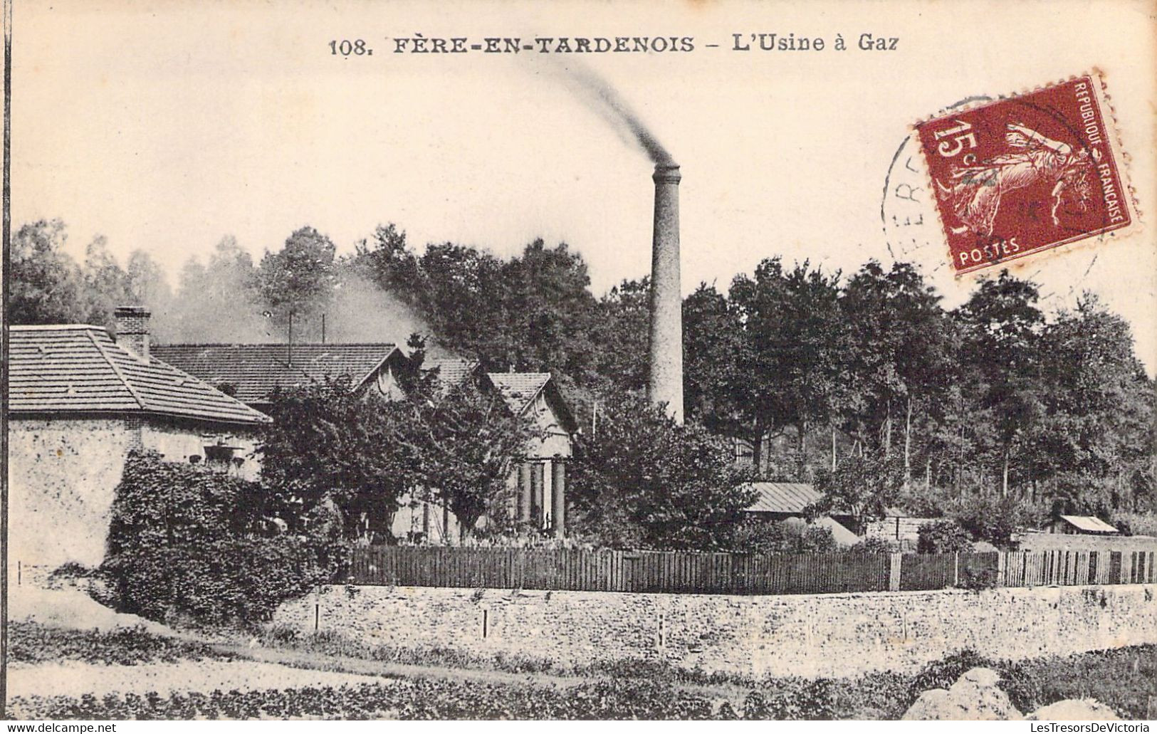 FRANCE - 02 - FERE EN TARDENOIS - L'usine à Gaz - Industrie - Carte Postale Ancienne - Fere En Tardenois