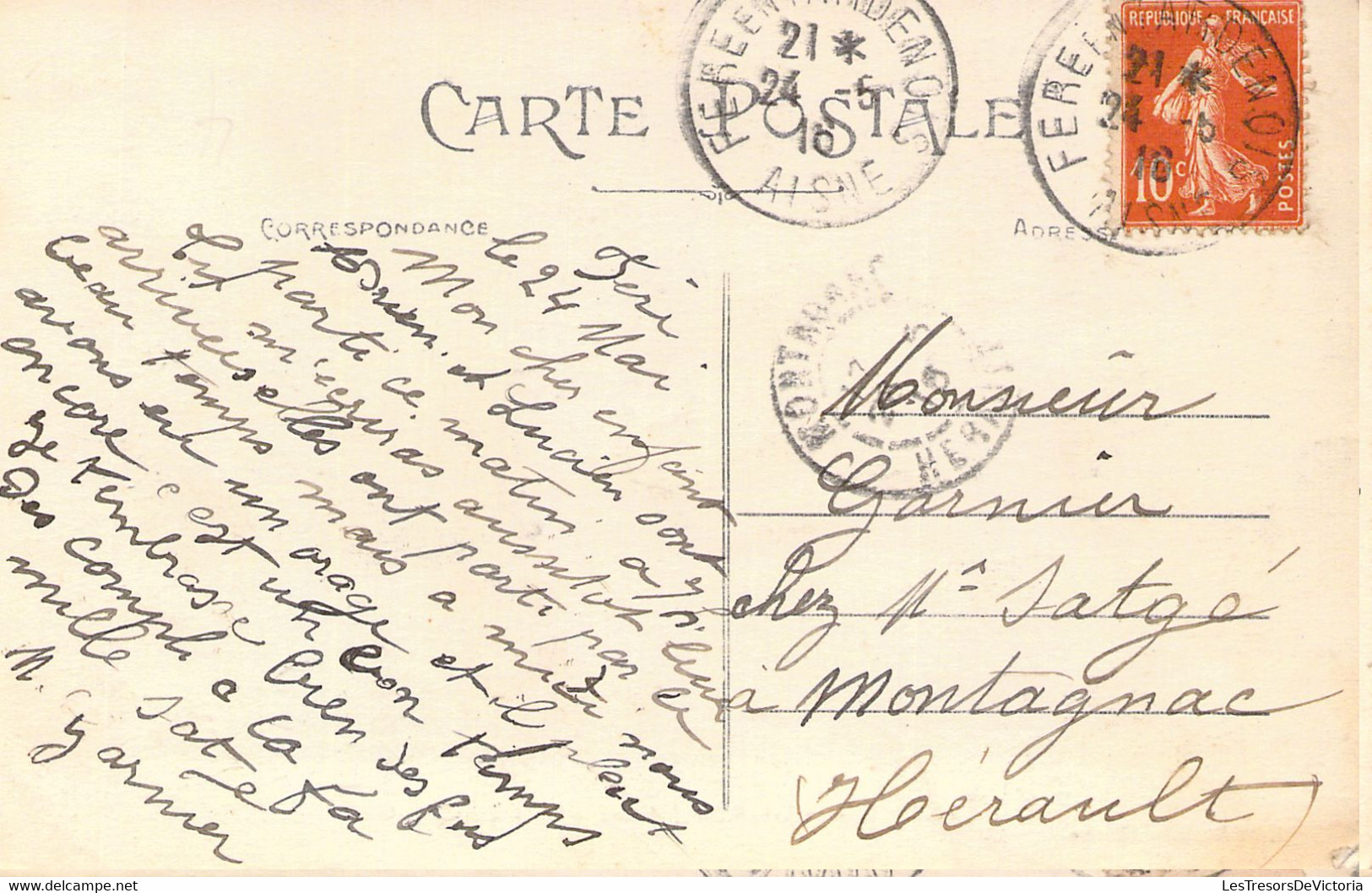 FRANCE - 02 - FERE EN TARDENOIS - L'Avenue De La Gare - Déchery édit - Carte Postale Ancienne - Fere En Tardenois