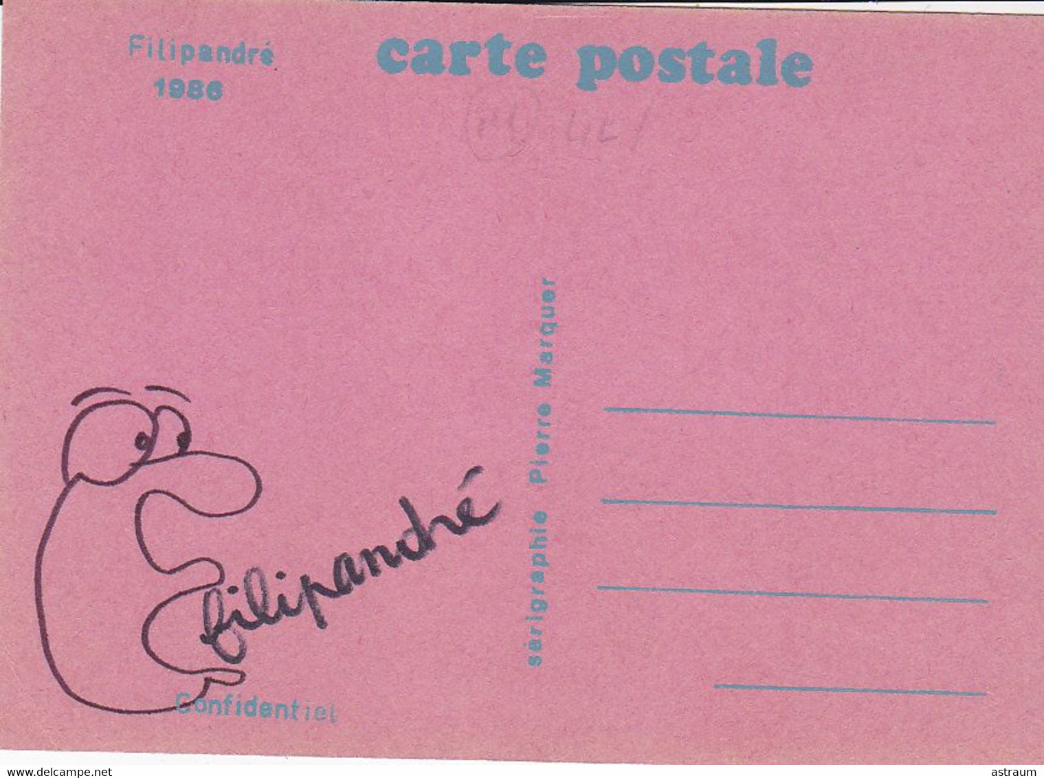 Cp- Illustrateur Filipandré - Dessin Et Autographe - Randonnée Al-pine - Filipandre