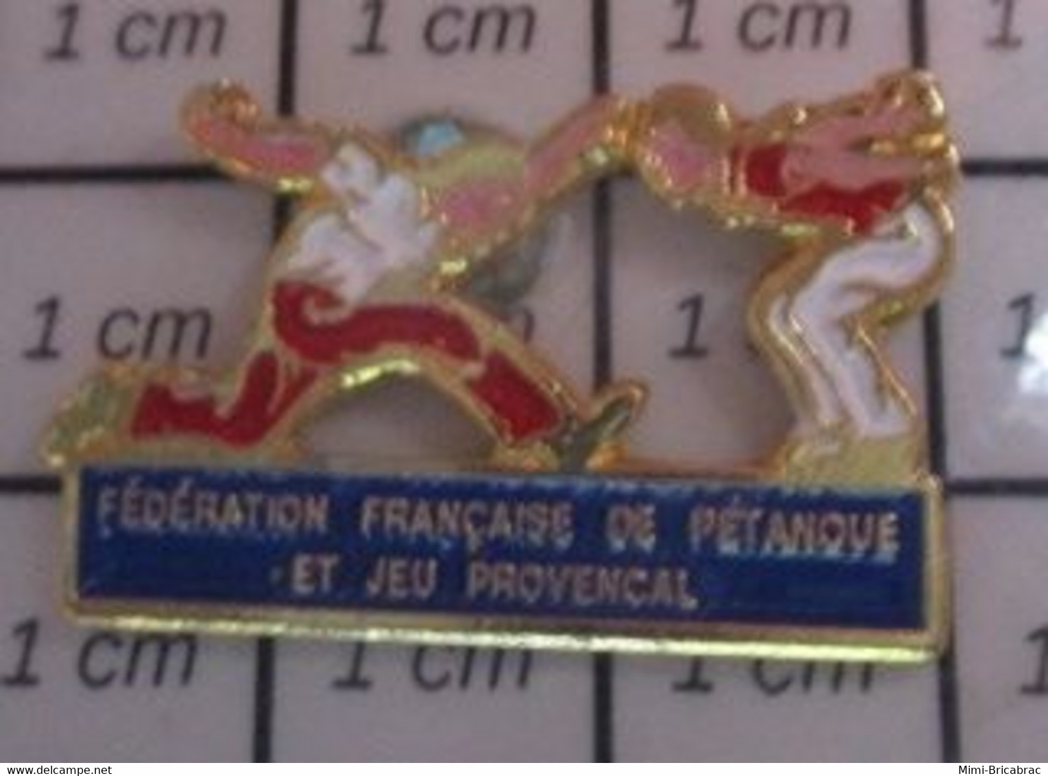 810H Pin's Pins / Beau Et Rare / SPORTS / PETANQUE FFPJP JEU PROVENCAL - Pétanque