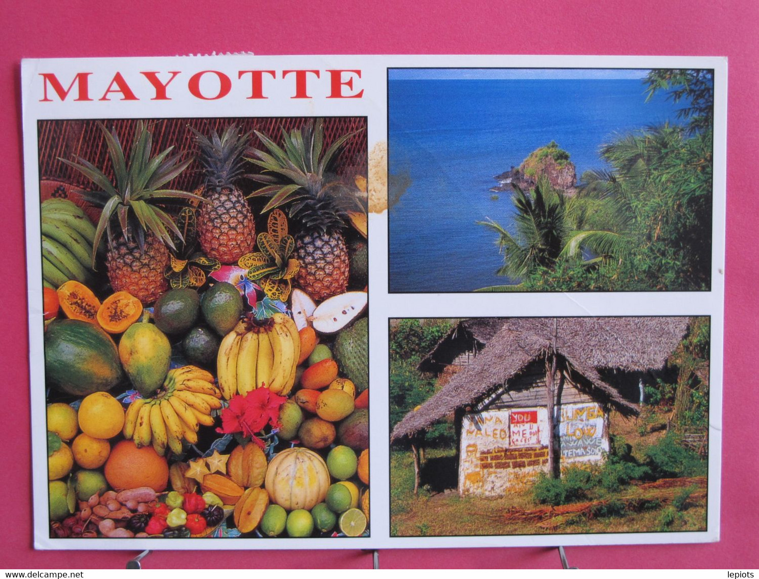 Visuel Pas Très Courant - Mayotte - Reflets De L'Océan Indien - Fruits - Joli Timbre - R/verso - Mayotte