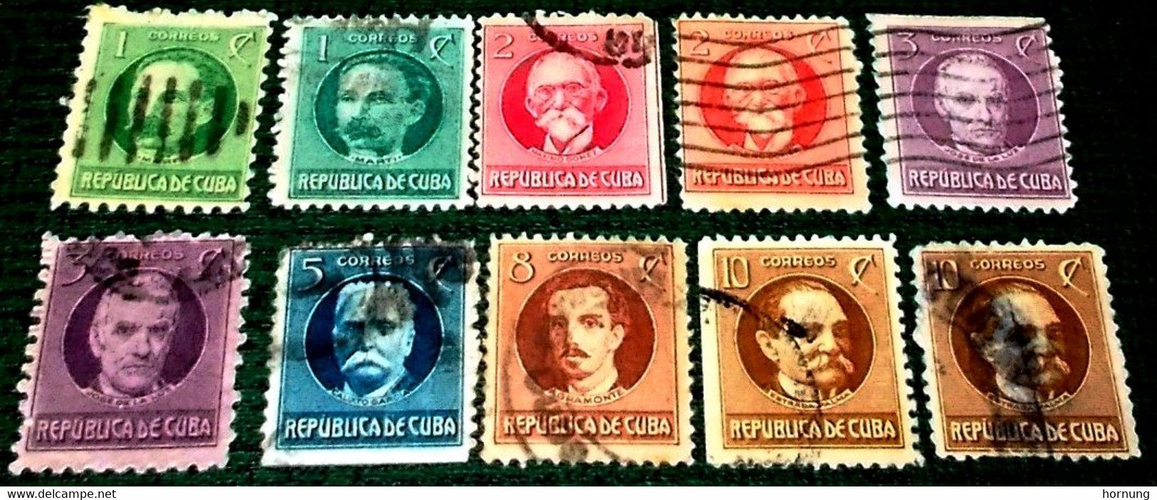 United States, Possessions, Cuba,1917 ,Famous Persons. - Gebruikt