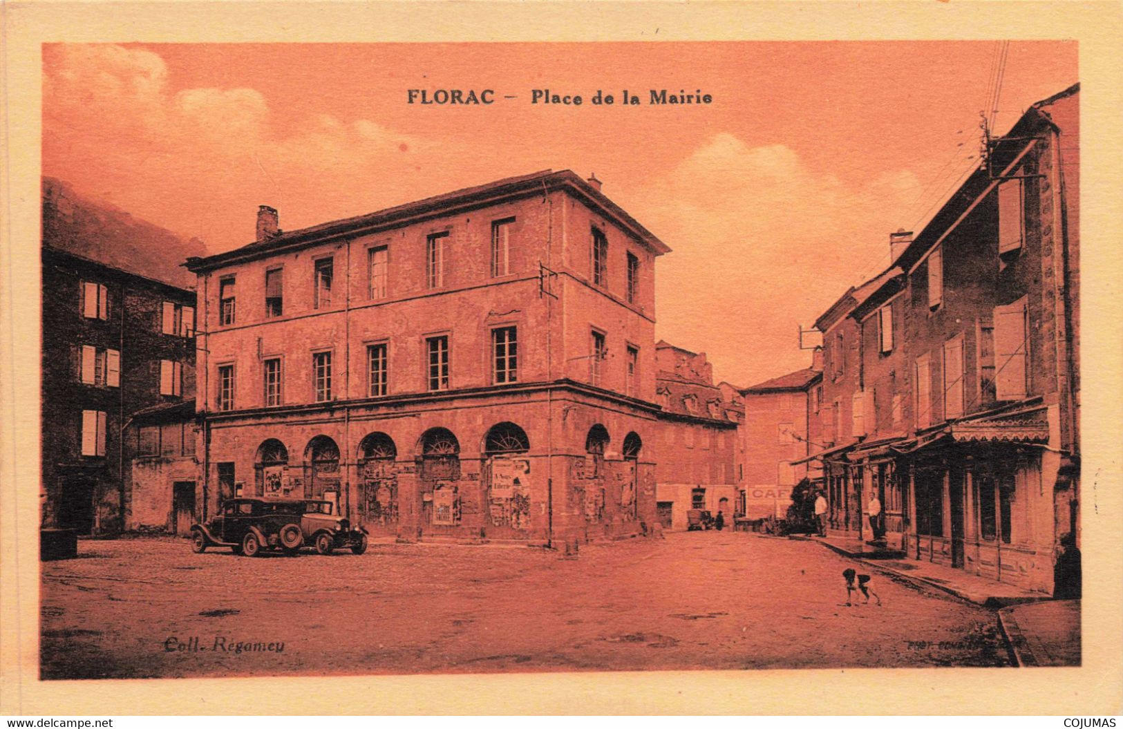 48 - FLORAC - S11345 - Place De La Mairie - Automobiles - L1 - Florac