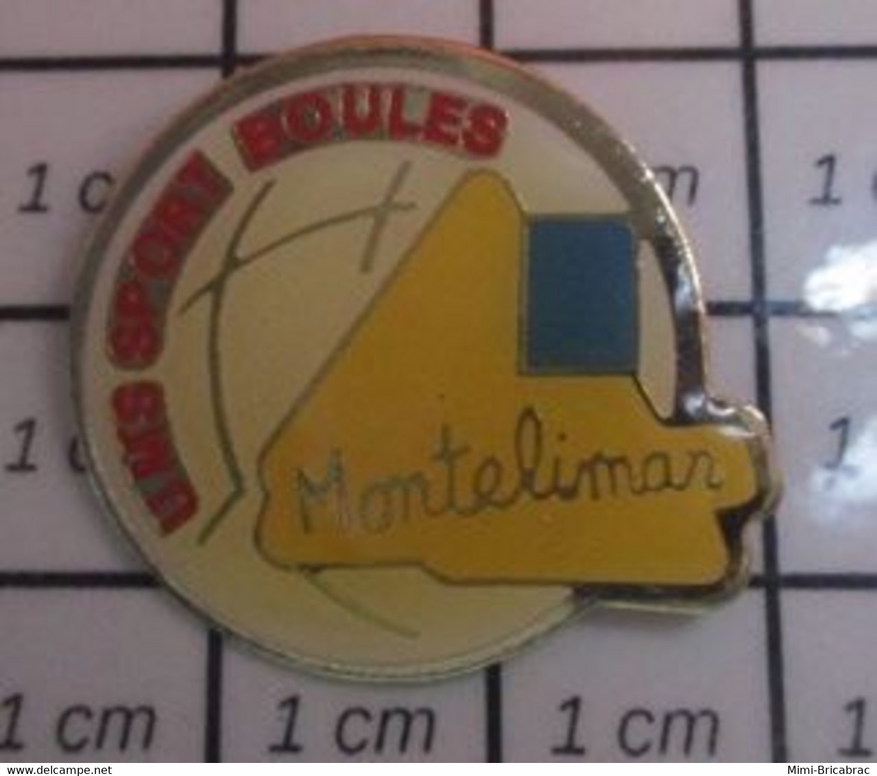 414c Pin's Pins / Beau Et Rare / SPORTS / PETANQUE CLUB SPORT BOULES MONTELIMAR - Bowls - Pétanque