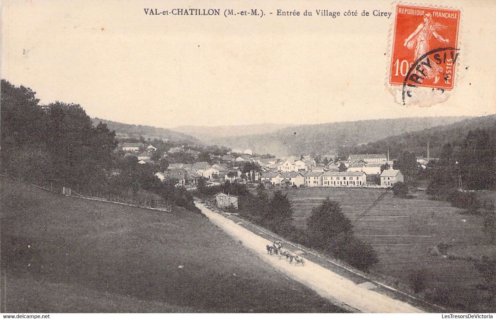 FRANCE - 54 - VAL ET CHATILLON - Entrée Du Village Côté De Cirey - Carte Postale Ancienne - Autres & Non Classés