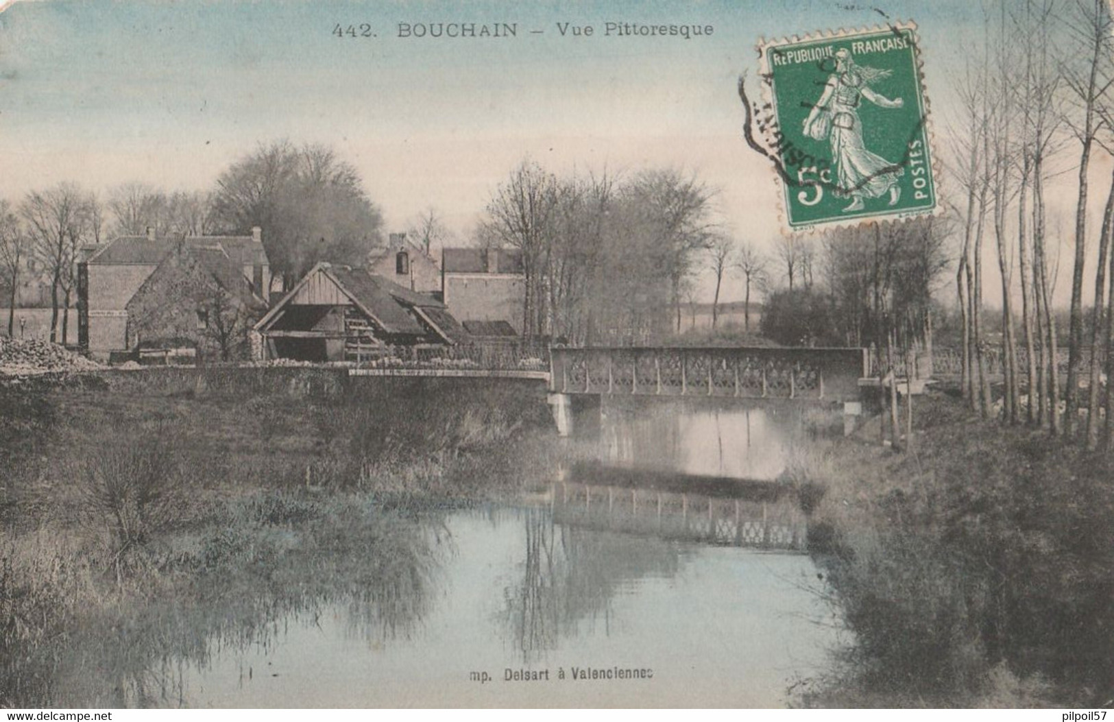 59 - BOUCHAIN - Vue Pittoresque (carte Colorisée) - Bouchain
