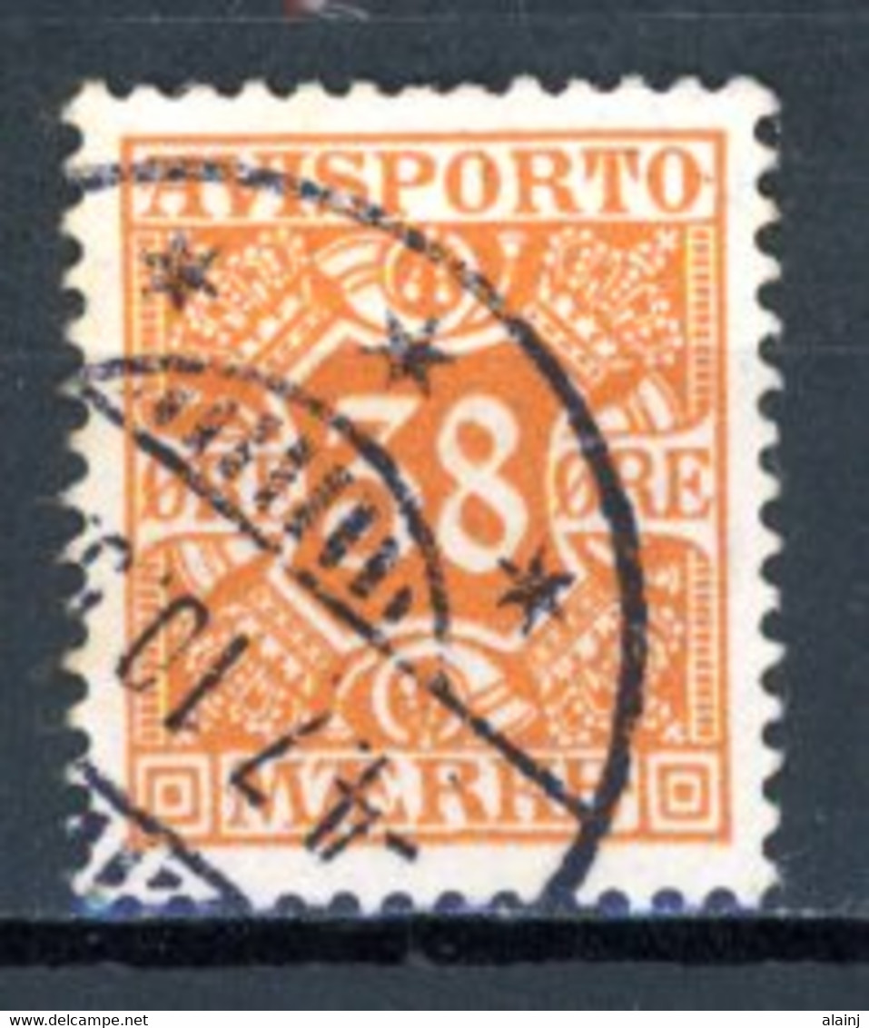 Danemark   Y&T    Journaux   6    Mi   6  Verrechnungsmarken   Obl   ---    Excellent état - Revenue Stamps