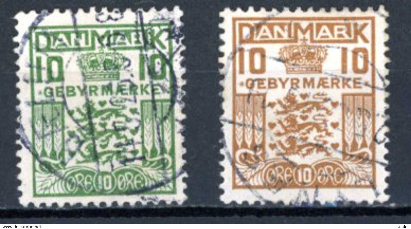 Danemark   Y&T    T  20 - 21    Obl   ---    Excellent état. - Postage Due