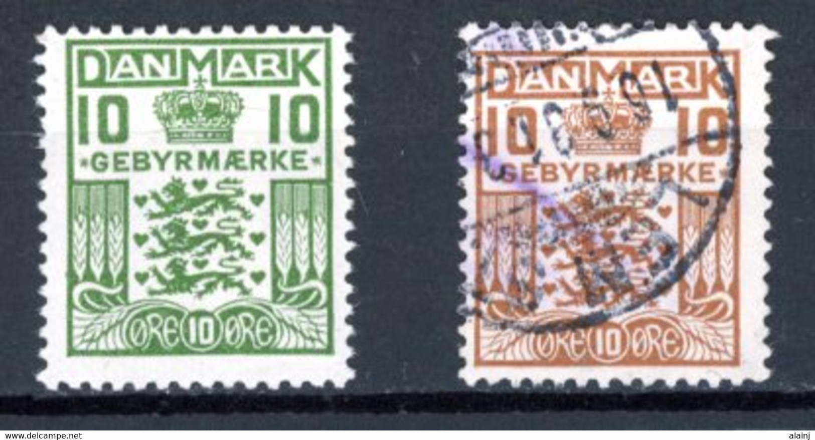 Danemark   Y&T    T  20 - 21    Obl   ---    Excellent état. - Postage Due