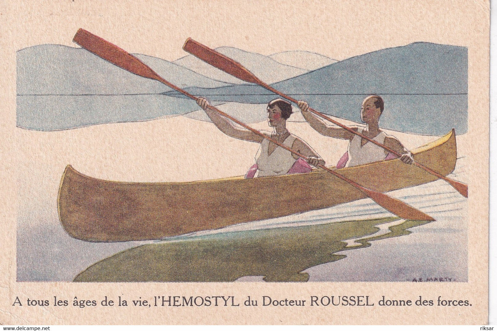 CANOE KAYAK(PUBLICITE HEMOSTYL) - Rowing