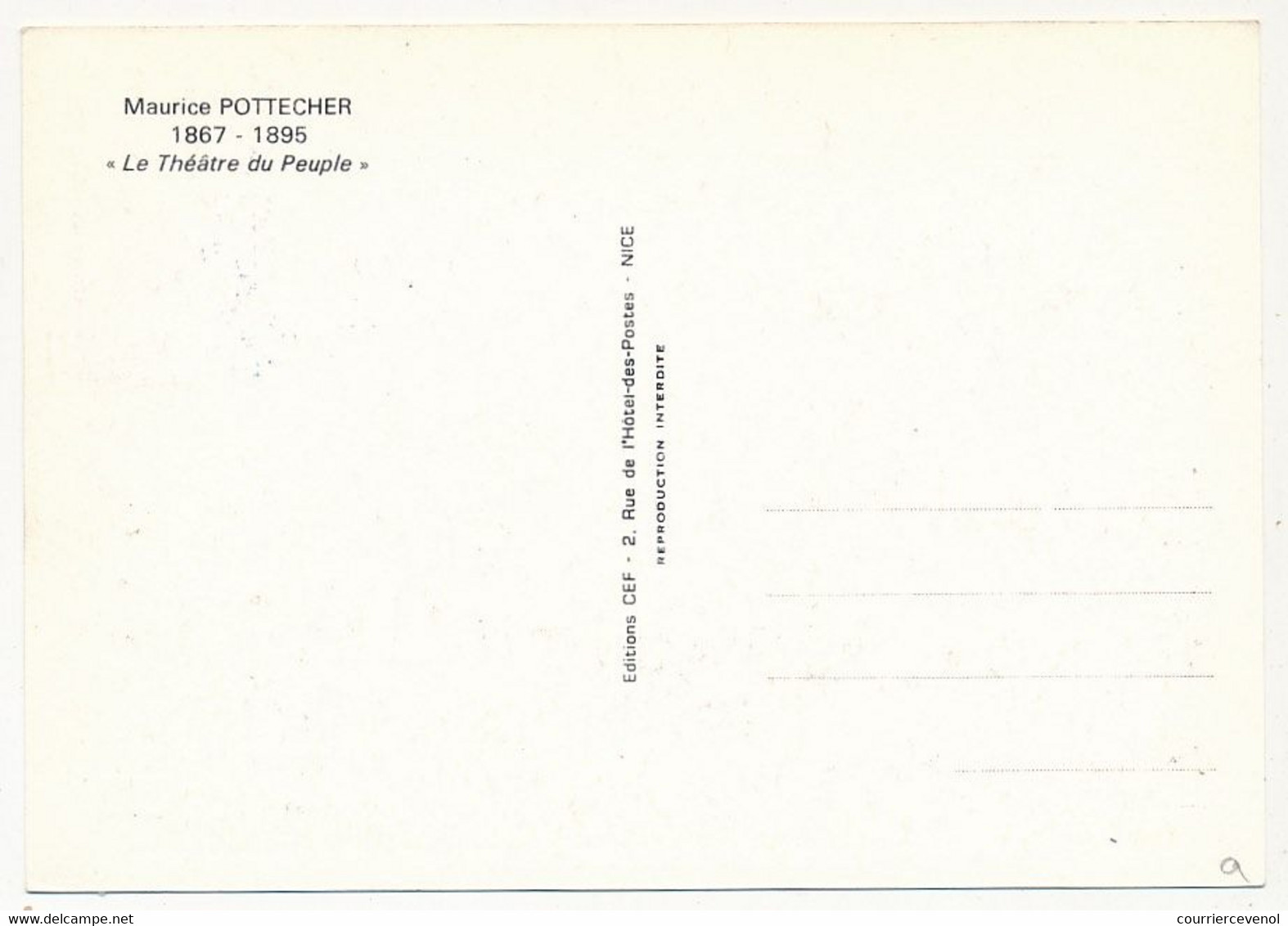 FRANCE - Carte Maximum - 0,85 Maurice POTTECHER - Bussang - Premier Jour Aout 1995 - 1990-1999