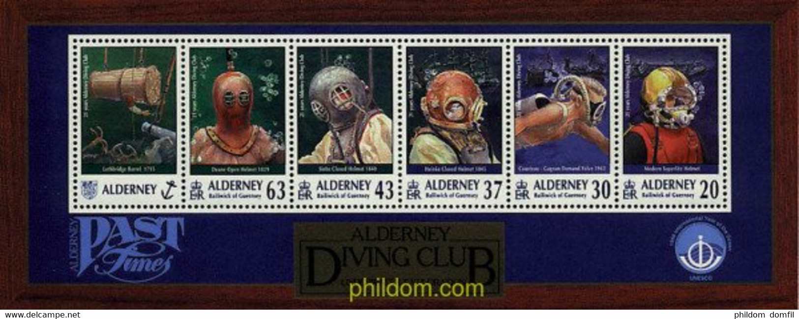 98302 MNH ALDERNEY 1998 21 ANIVERSARIO DEL CLUB DE NATACION SUBMARINA - Duiken