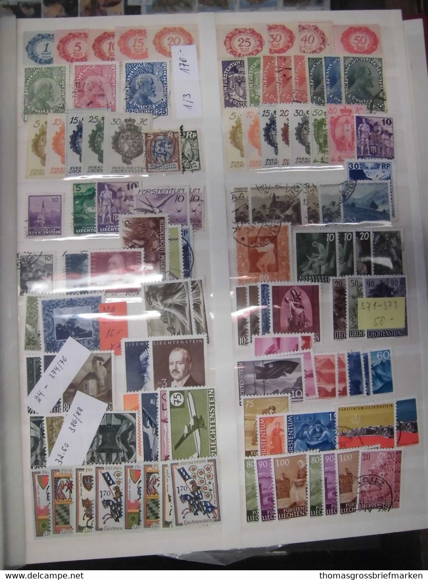 Sammlung FL Liechtenstein Aus 1960-1994 Postfrisch In Borek + Viele Extra (80097 - Lotes/Colecciones