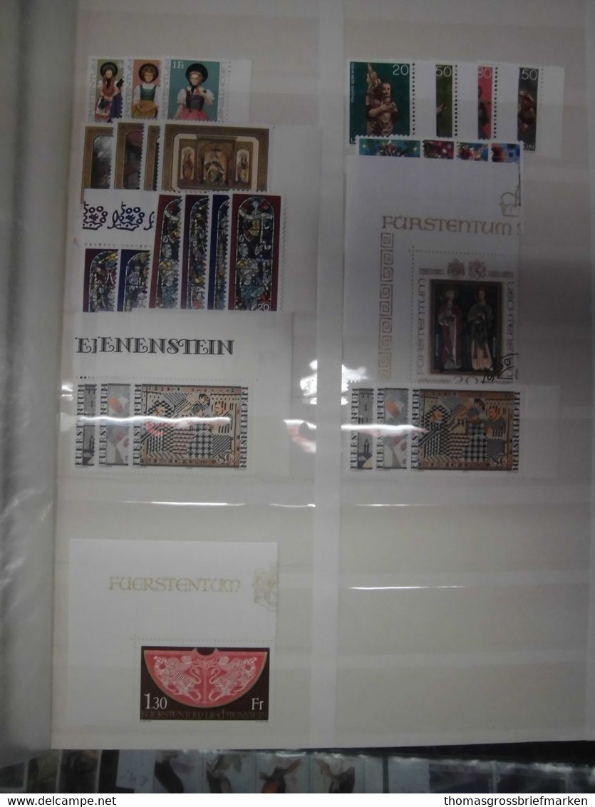 Sammlung FL Liechtenstein aus 1960-1994 postfrisch in Borek + viele Extra (80097