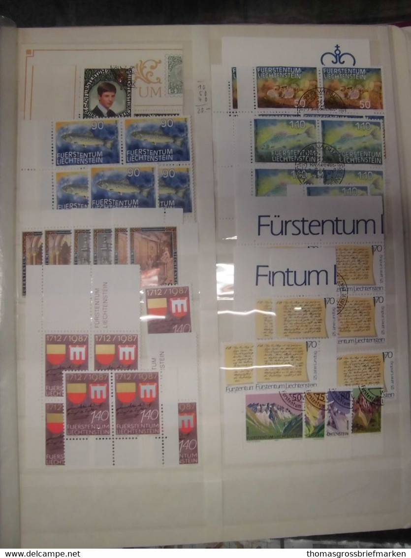 Sammlung FL Liechtenstein aus 1960-1994 postfrisch in Borek + viele Extra (80097