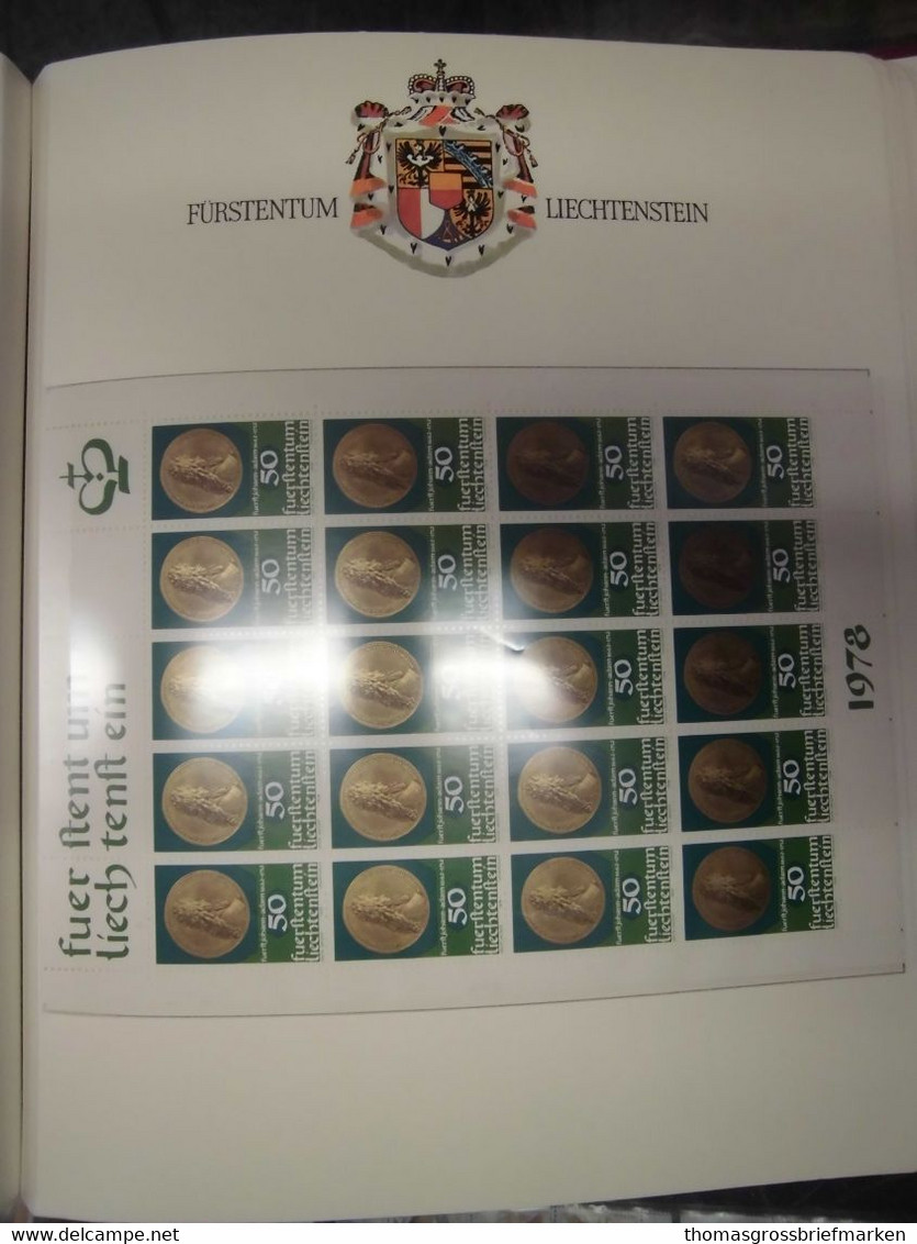 Sammlung FL Liechtenstein aus 1960-1994 postfrisch in Borek + viele Extra (80097