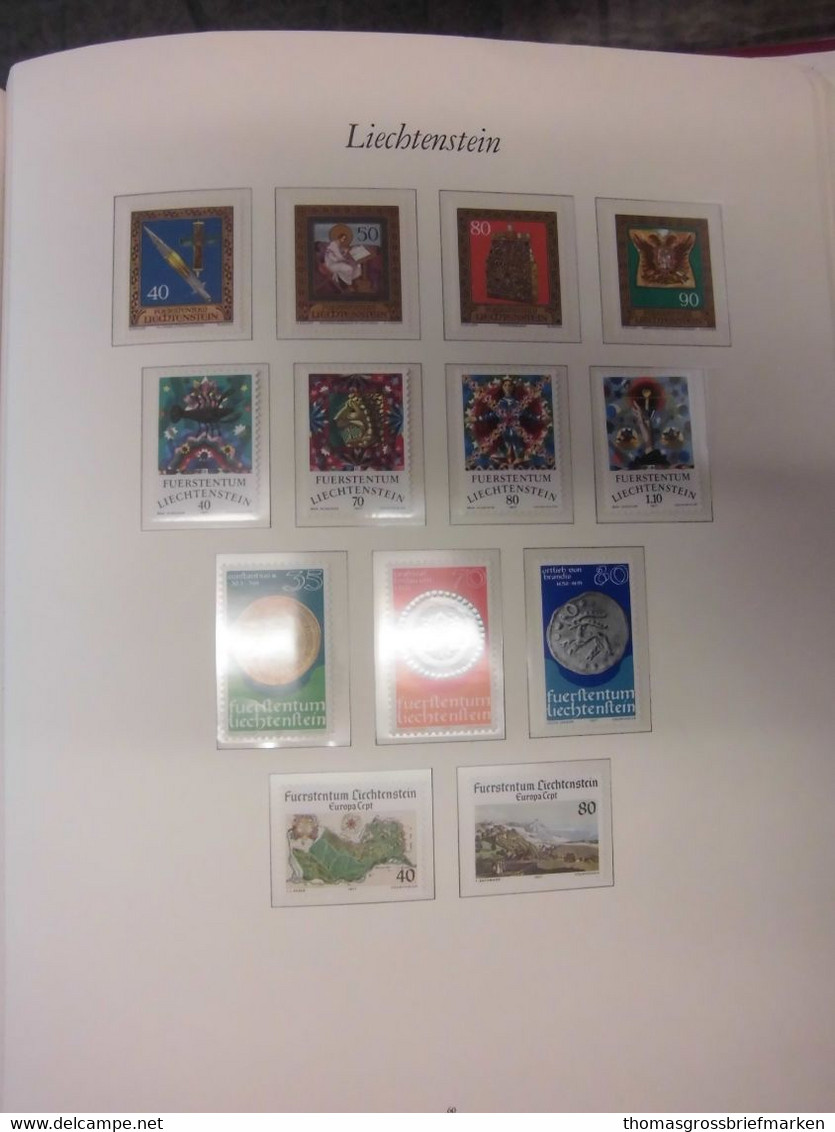 Sammlung FL Liechtenstein aus 1960-1994 postfrisch in Borek + viele Extra (80097