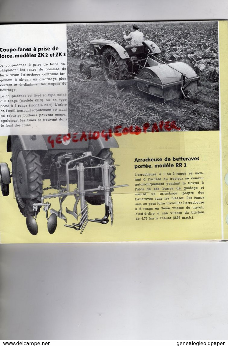 ALLEMAGNE- RARE CATALOGUE TRACTEUR R 24 HANOMAG-HANNOVER-AGRICULTURE AGRICOLE