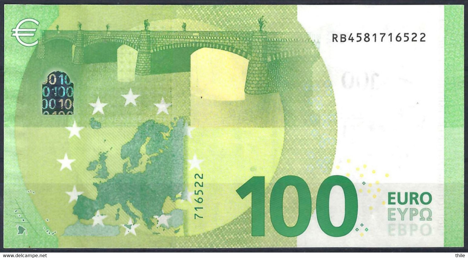 GERMANY - 100 € - RB - R008 E5 - UNC - Draghi - 100 Euro