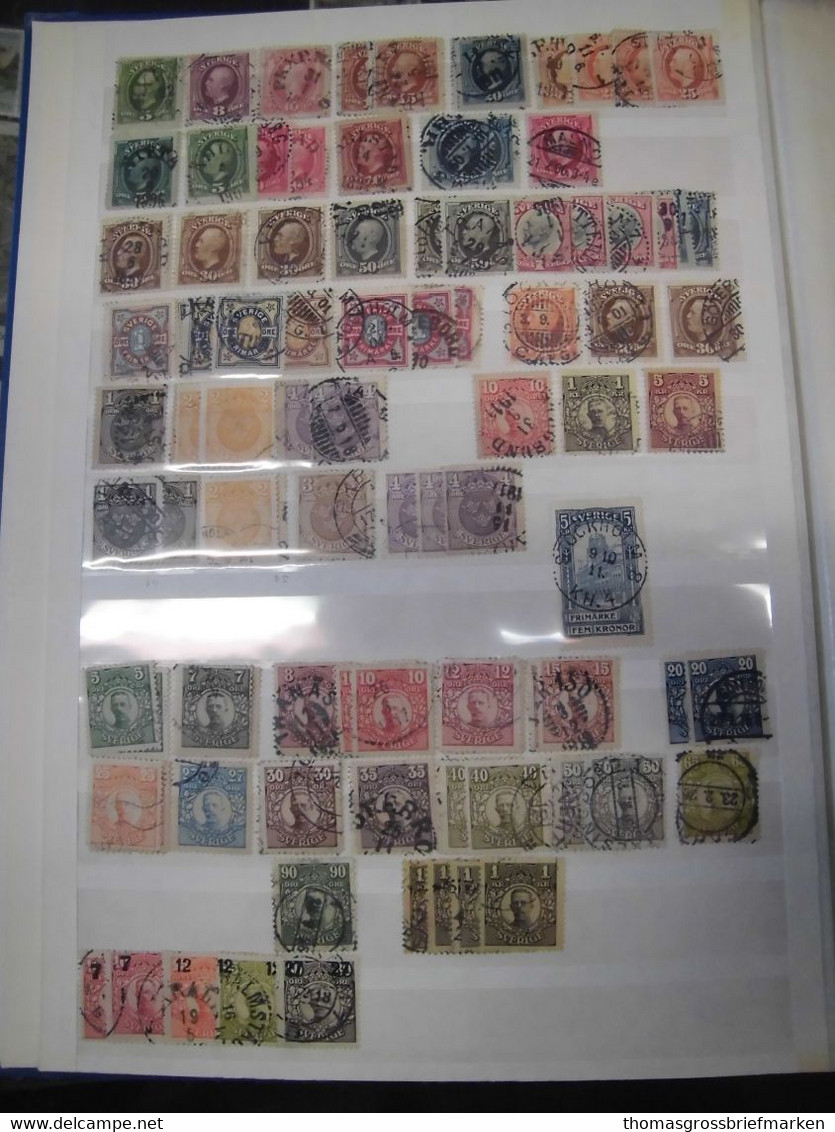 Sammlung Schweden 1858-2000 Meist Gestempelt Viele Hundert Marken (80095) - Collezioni
