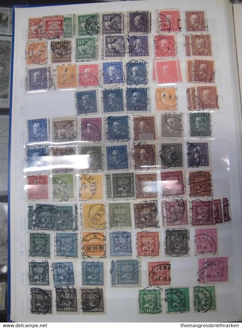 Sammlung Schweden 1858-2000 Meist Gestempelt Viele Hundert Marken (80095) - Colecciones