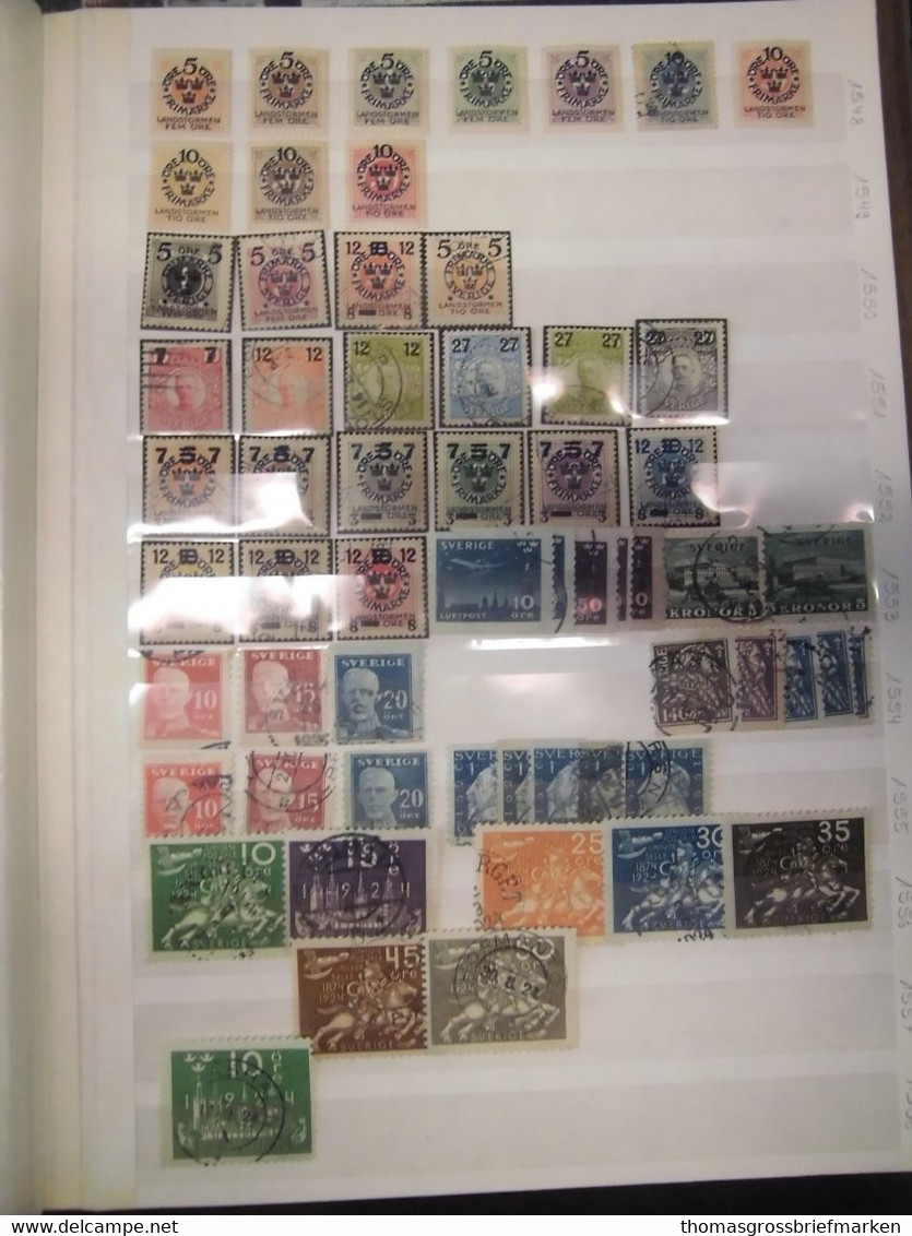 Sammlung Schweden 1858-2000 Meist Gestempelt Viele Hundert Marken (80095) - Colecciones