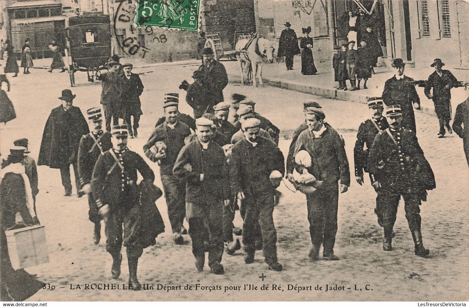 France - La Rochelle - Un Départ De Foçats Pour L'île De Ré - Départ De Jadot - L.C.- Carte Postale Ancienne - La Rochelle