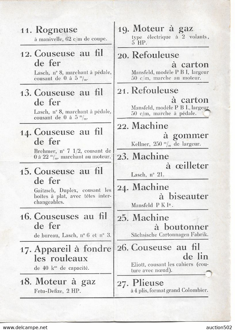 Dépliant Publicitaire Nathan Meyer Fournitures Pour Imprimerie - Reliure - Cartonnages - Industries Du Papier - Straßenhandel Und Kleingewerbe