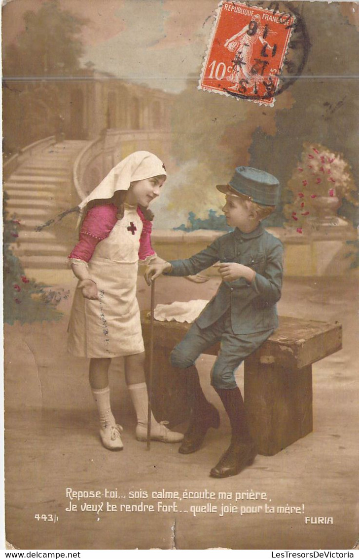 Militaria - Enfant Déguisé En Miitaire - Repose Toi... Sois Calme, écoute Ma Prière.. - Carte Postale Ancienne - Heimat