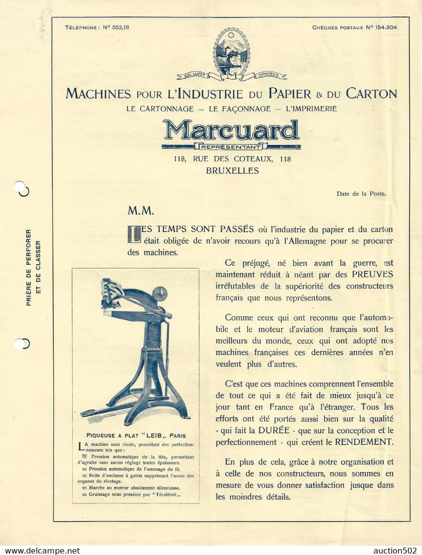 Dépliant Publicitaire Marcuard Machines > Industrie Du Papier & Du Carton - Drukkerij & Papieren