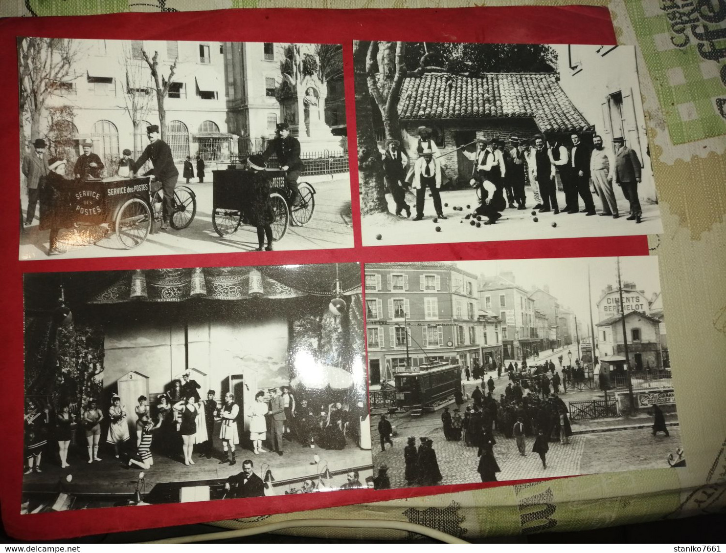 4 Carte Postal GRENOBLE MUSEE DAUPHINOIS TRAMWAY JOUEUR DE BOULES SQUARE DES POSTES SPECTACLE A L'ELDORADO Voir Photos - Tramways