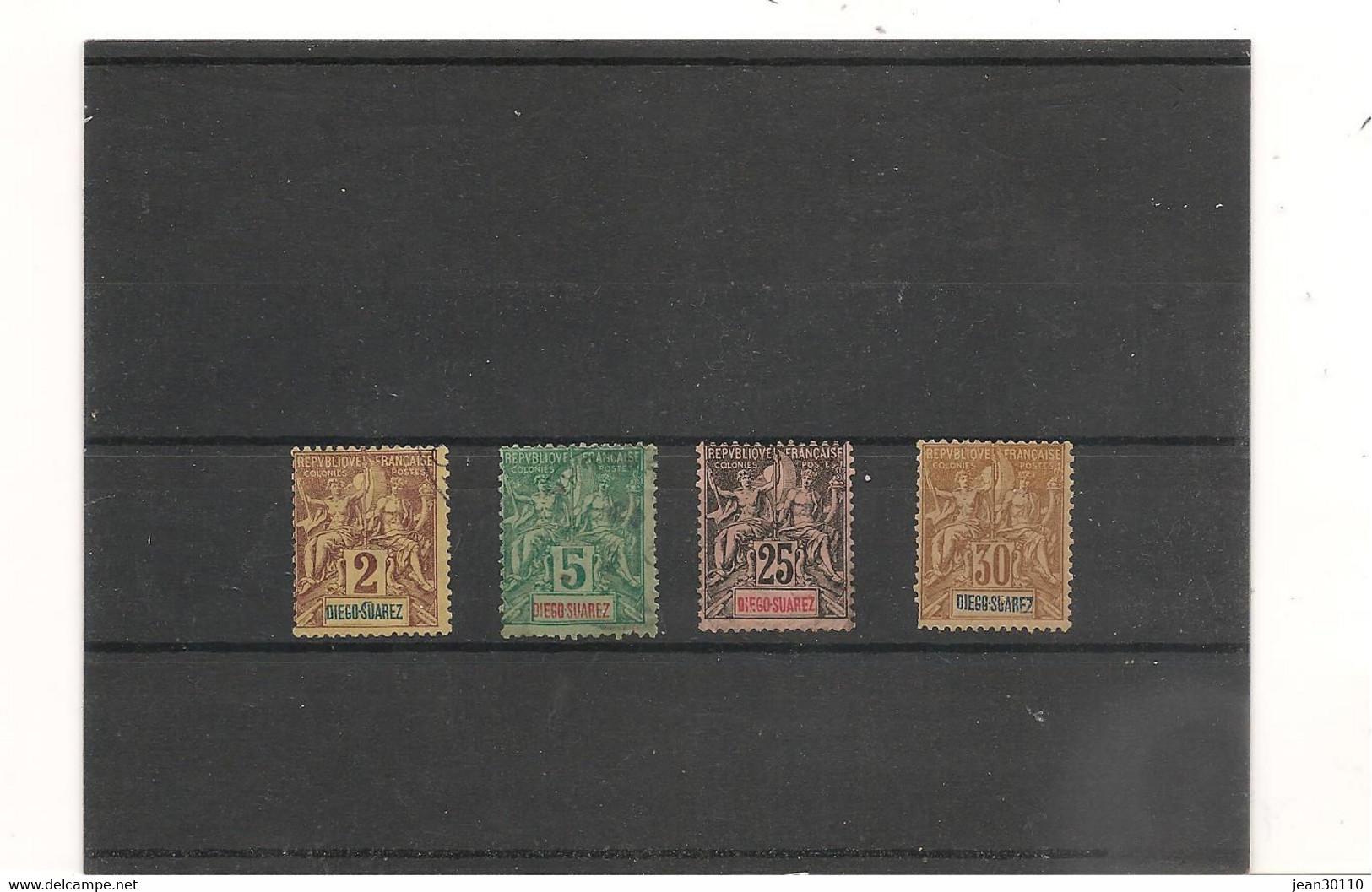 DIEGO-SUAREZ N° Y/T : 39-41 Oblitérés Et 45/46 (**) Sans Gomme Cote : 38,00 € - Used Stamps