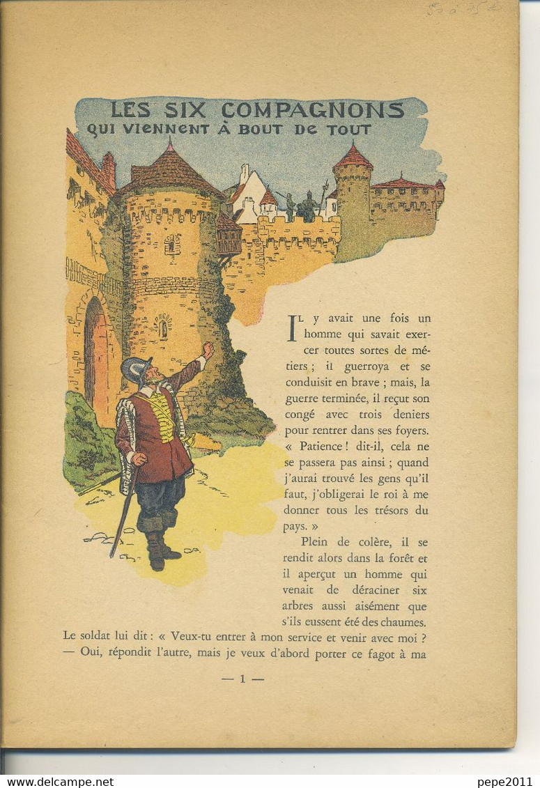 Conte De Grimm - Les Six Compagnons Qui Viennent à Bout De Tout - Illustrations De H. THIRIET- DL 4e Trimestre 1948 - Autres & Non Classés