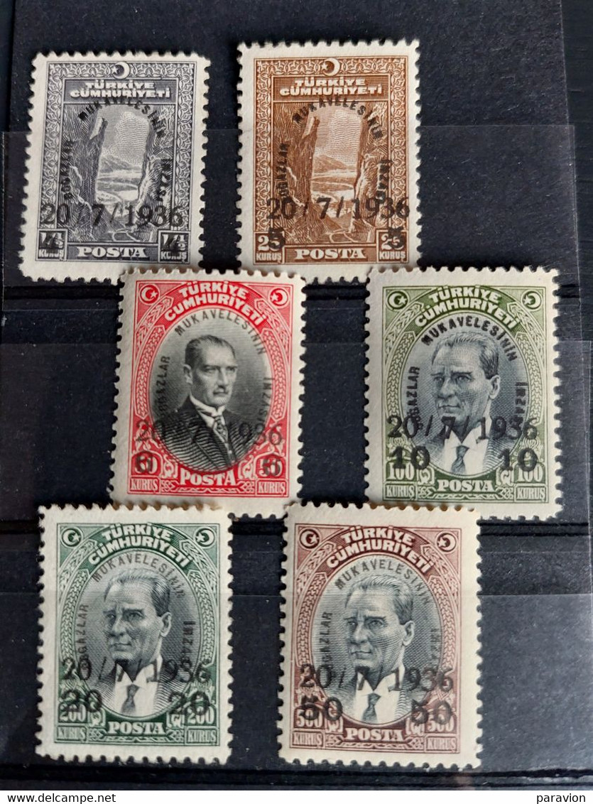 Turquie 1936 Convention De Montreux.série Complète  ** MNH - Unused Stamps