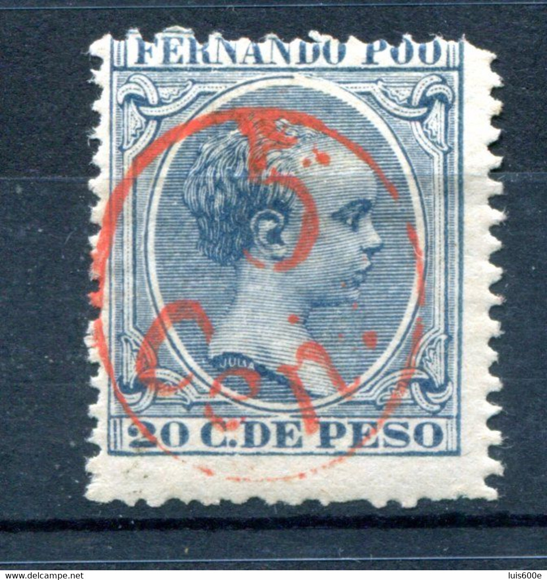 1896/1900.FERNANDO POO.EDIFIL 40H*.NUEVO CON FIJASELLOS(MH).CATALOGO 53€ - Fernando Po