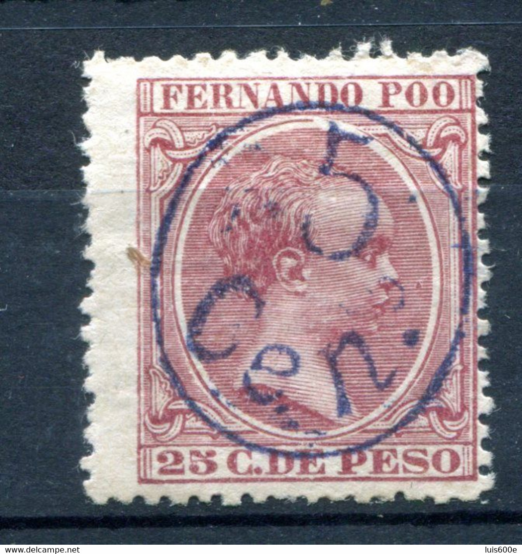 1896/1900.FERNANDO POO.EDIFIL 40J*.NUEVO CON FIJASELLOS(MH).CATALOGO 51€ - Fernando Po